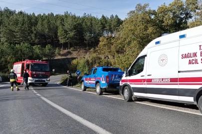 Bafra’da otomobil kanala uçtu: 1 yaralı