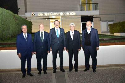 Başkan Dumandağ, TOBB Başkanı Hisarcıklıoğlu ile bir araya geldi