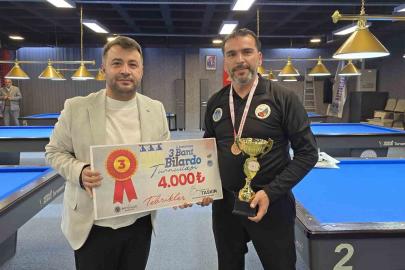 Battalgazi’de 3 Bant Bilardo Turnuvası sona erdi