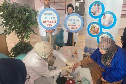 Bayburt’ta vatandaşlar diyabet hastalığı hakkında bilgilendirildi