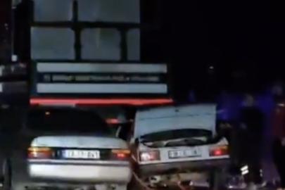 Çorum’da iki otomobil park halindeki vince çarptı: 1 ölü, 1 yaralı