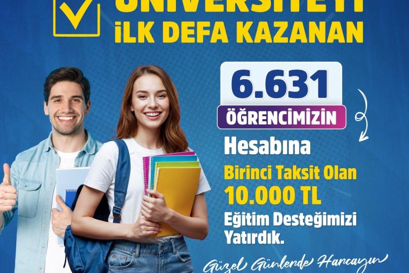 DBB’den üniversiteyi ilk kez kazanan 6 bin 631 öğrenciye eğitim desteği