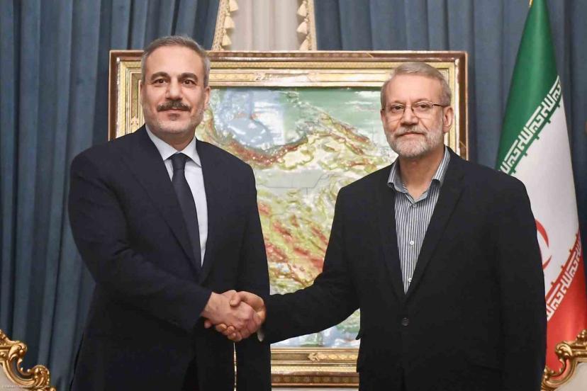 Dışişleri Bakanı Fidan, İran Ulusal Güvenlik Yüksek Konseyi Başkanı Laricani ile görüştü