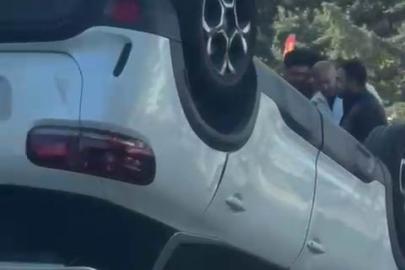 Diyarbakır’da araç takla attı: 1 yaralı