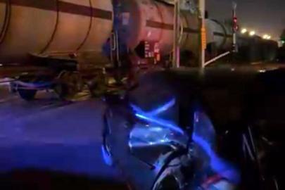 Diyarbakır’da tren otomobile çarptı: 1 yaralı