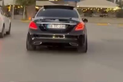 Drift atan sürücünün tehlikeli yolculuğu kamerada