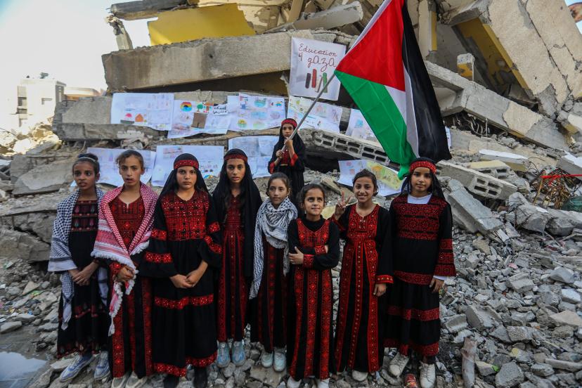 Dünya Çocuk Hakları gününde Gazzeli çocuklar bir arada 