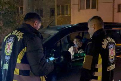 Edirne’de polis ekiplerinden sıkı denetim