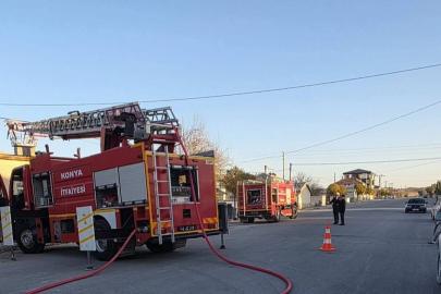 Ev ve dorsede çıkan yangın korkuttu