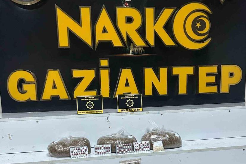 Gaziantep’te uyuşturucu operasyonu: 3 gözaltı