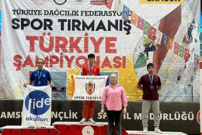 İnegöl Belediyesporlu sporculardan, spor tırmanışta Türkiye dereceleri