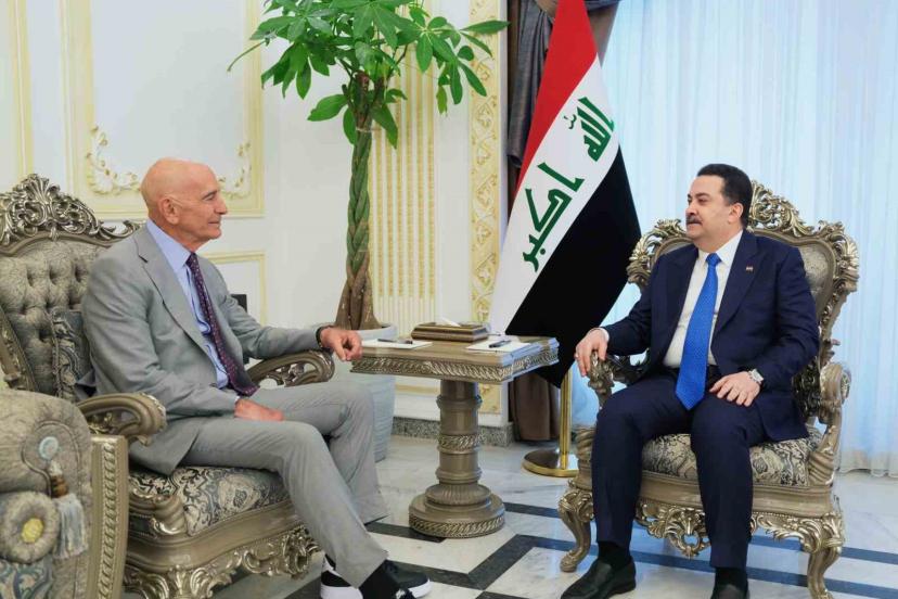 Irak Başbakanı Sudani, ABD’nin Suriye Özel Temsilcisi Barrack ile bir araya geldi