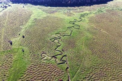 Karagöl Yaylası’nın eşsiz menderesleri havadan görüntülendi