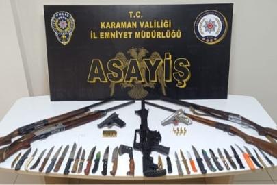 Karaman polisin asayiş uygulamaları devam ediyor: 11 tutuklama