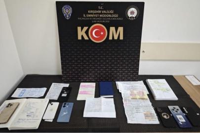 Kırşehir’de tefecilik operasyonu: 7 şüpheli yakalandı