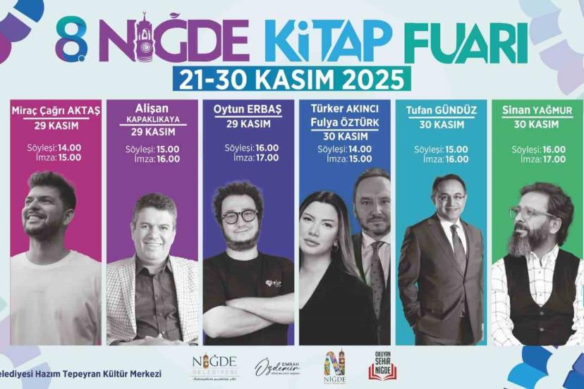 Niğde’de kültür şöleni başlıyor: 8. Kitap Fuarı kapılarını açıyor