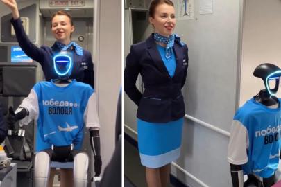 Rus havayolu şirketinden dünyada ilk kez robot kabin memuru testi