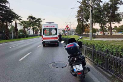 Samsun’da motosiklet otomobile çarptı: 1 yaralı