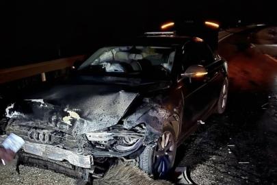 Sinop Belediye Başkanı Gürbüz’ün makam aracı domuz sürüsüne çarptı