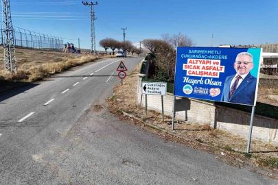 Tomarza’da 3 mahallenin ana yollarının sıcak asfaltı tamamlandı