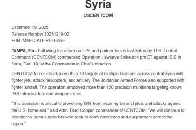 ABD ordusundan operasyon açıklaması: "70’ten fazla DEAŞ hedefi vuruldu"