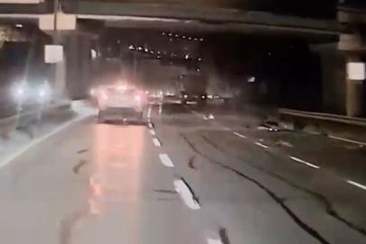 Alkollü kamyon sürücünün kuryenin ölümüne neden olduğu o anlar kamerada