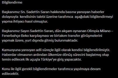 Avukat Ali Alper Alpoğlu’ndan Başkan Saran açıklaması