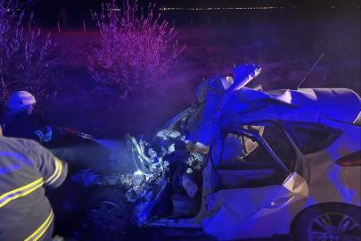 Beton mikserine çarpan sürücü hayatını kaybetti