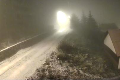 Beypazarı’nın yüksek kesimlerinde kar yağışı etkili oldu