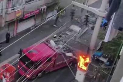 Diyarbakır’da aşırı yüke dayanamayan trafo alev aldı