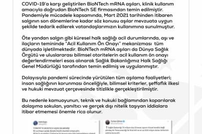 DMM’den "Türkiye’ye BioNTech aşısı gelmedi" iddialarına yalanlama