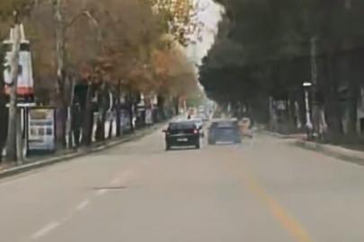 Elazığ’da trafikte makas atan sürücü kameraya yansıdı