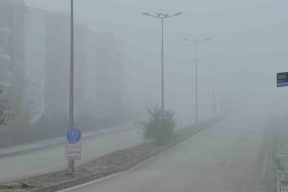 Elazığ’da yoğun sis, bir mahalle adeta kayboldu
