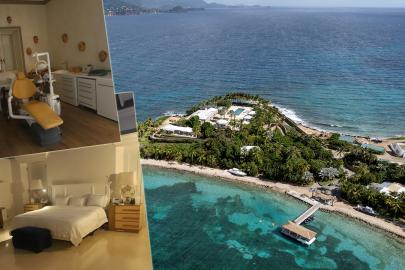 Epstein'in kabus adasından ilk fotoğraflar