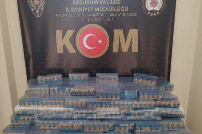 Erzurum’da kaçak sigara operasyonu