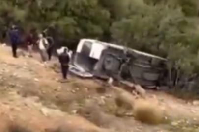 Gaziantep’te tarım işçilerini taşıyan minibüs şarampole uçtu: 1 ölü, 3 ağır yaralı