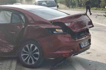 İki otomobilin çarpışması neticesinde 5 kişi yaralandı