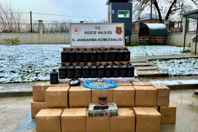 Jandarmadan yeni yıl öncesi kaçak alkol operasyonu