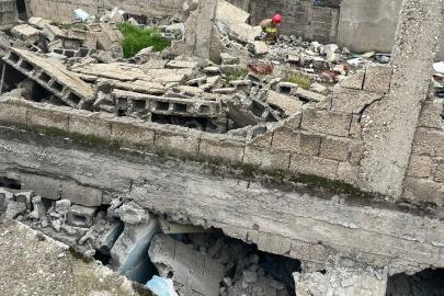 Kahramanmaraş’ta metruk ev çöktü