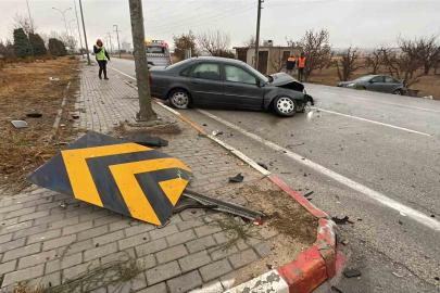 Karaman’da otomobiller çarpıştı: 2 yaralı