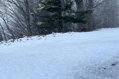 Kartepe beyaza büründü, kartpostallık görüntüler ortaya çıktı