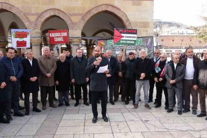 Kastamonu’da vatandaşlar Filistin için ses yükseltti
