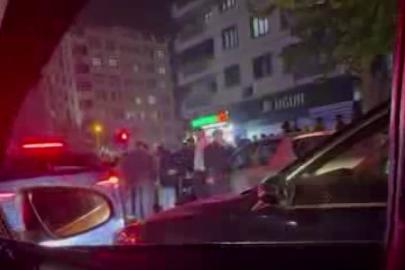 Kaza sonrası kavgaya tutuştular