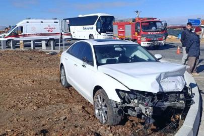 Konya’da iki otomobil çarpıştı: 2 yaralı