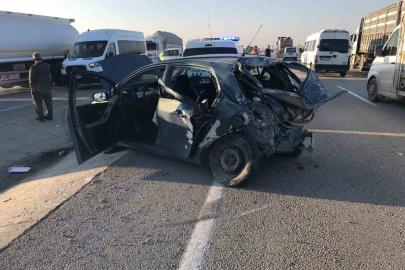 Konya’da üç araçlı zincirleme kaza: 1 yaralı