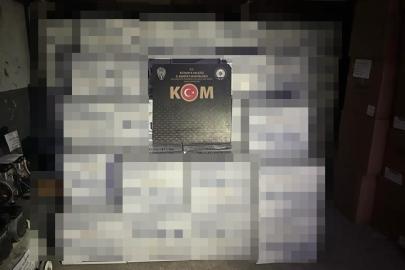 Kütahya’da durdurulan araçta 5 milyon makaron ele geçirildi