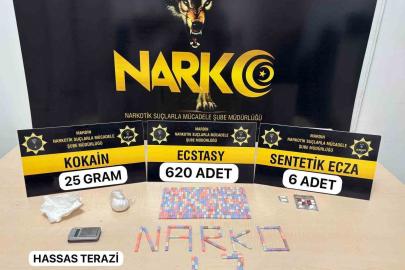 Mardin’de 620 adet uyuşturucu hap ele geçirildi