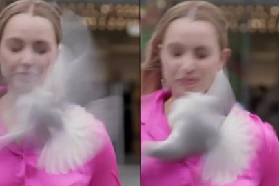 Muhabire kuş çarpınca haber yarıda kaldı