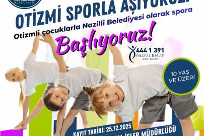 Nazilli Belediyesi’nden otizmli çocuklara spor kursu