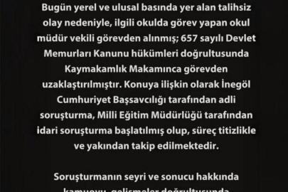 Öğrenciye şiddet uygulayan okul müdürü cumhuriyet savcısına ifade verdi
